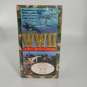 Set Of 2 World War II In Color 1998 Military & War NTSC Educational VHS Tapes